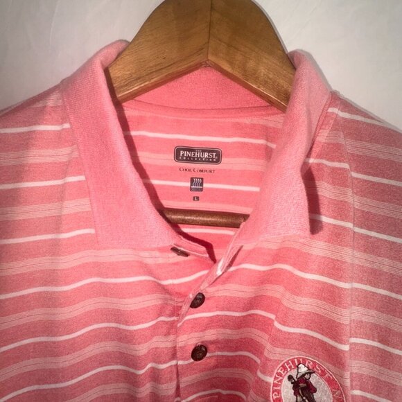 The Pinehurst Collection Cool Comfort Short Sleeve Performance Polo size Large - Picture 2 of 6